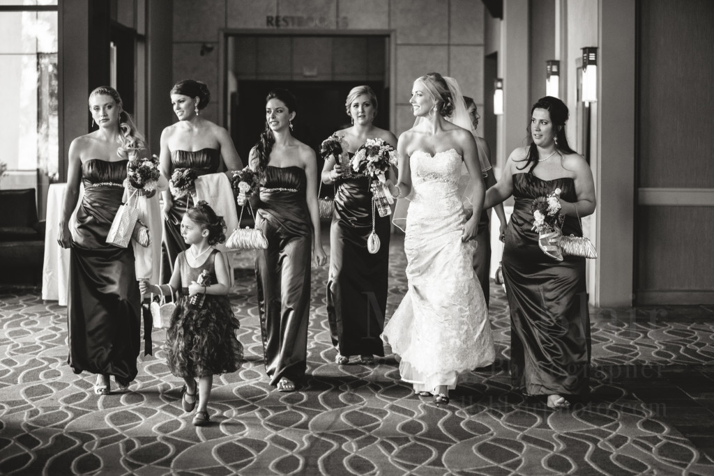 Bride and Bridesmaids at Westin