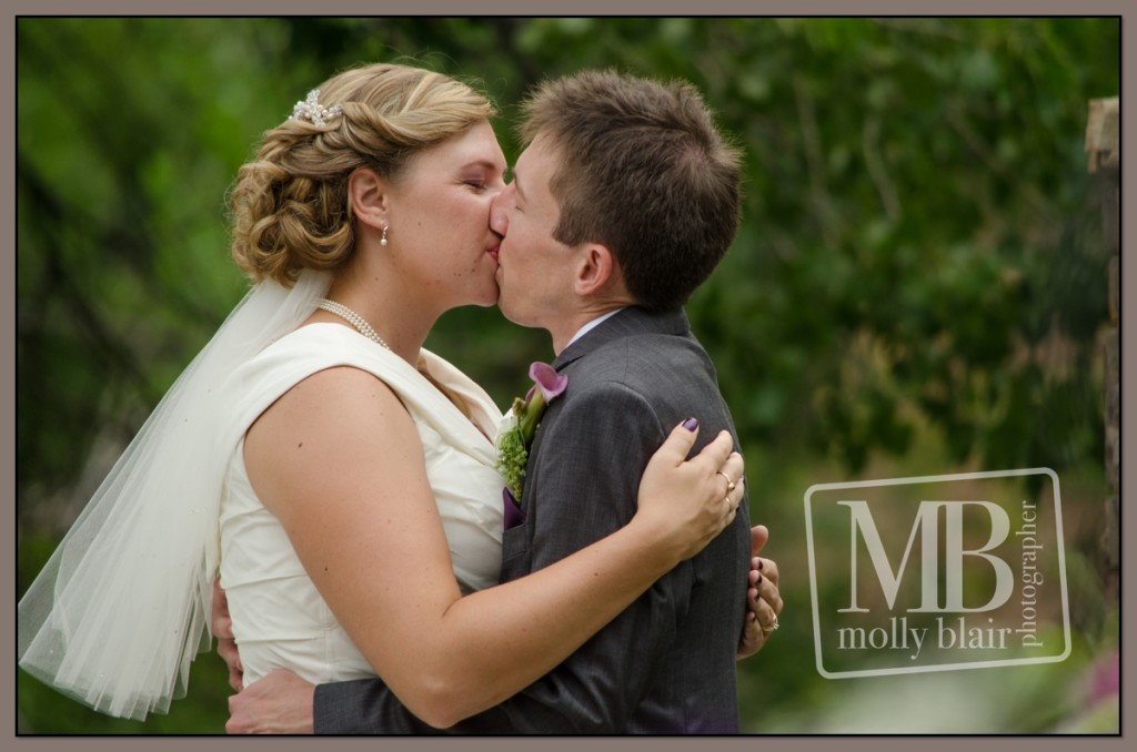 Jennifer and Scott's First Kiss as husband and wife