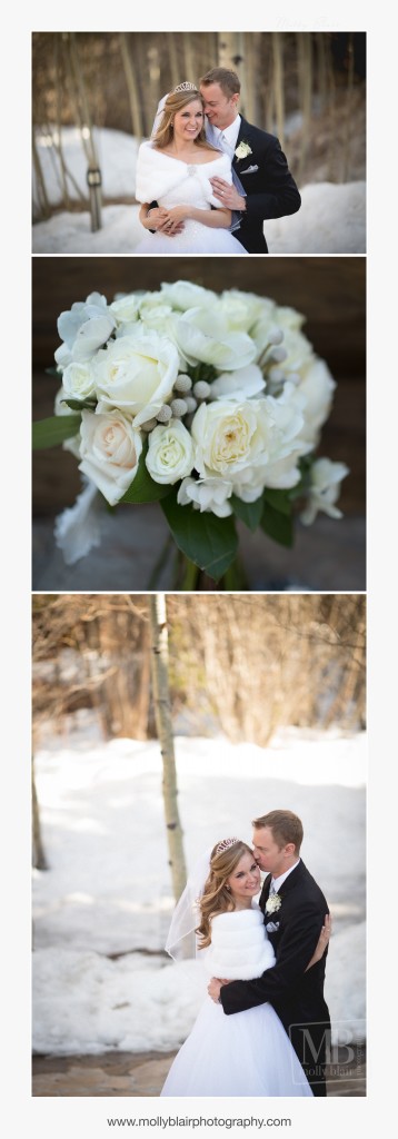 wedding at quaking aspen amphitheater