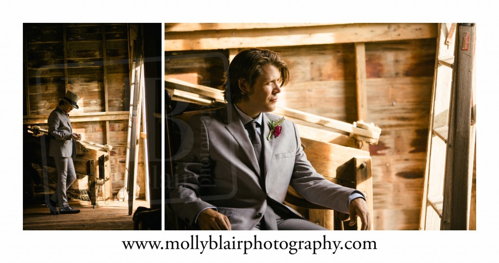 Groom at Apple Orchard in Longmont, Colorado