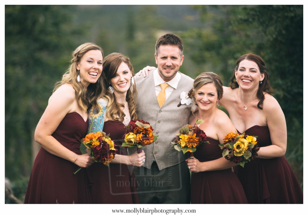 bridesmaids-with-groom-colorado-mountains-by-molly-blair-photography