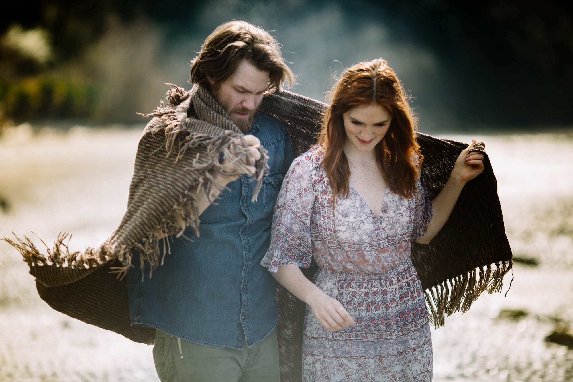 beach engagement session