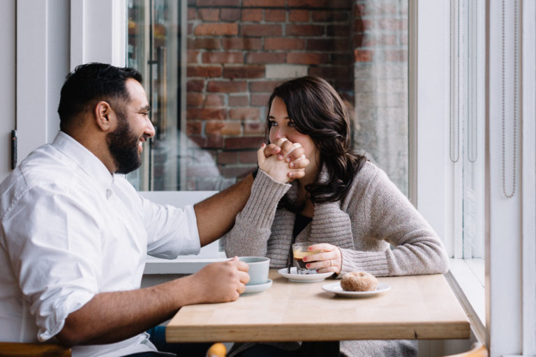 Love is Brewing  Coffee Shop Engagement