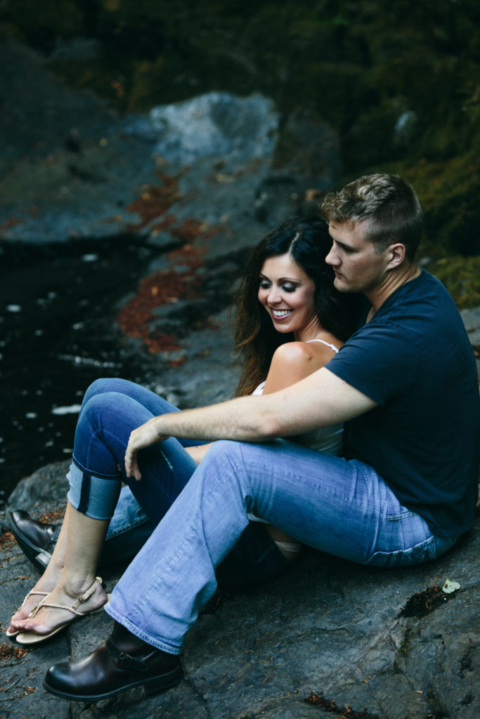 Sweet Creek Falls Engagement Session