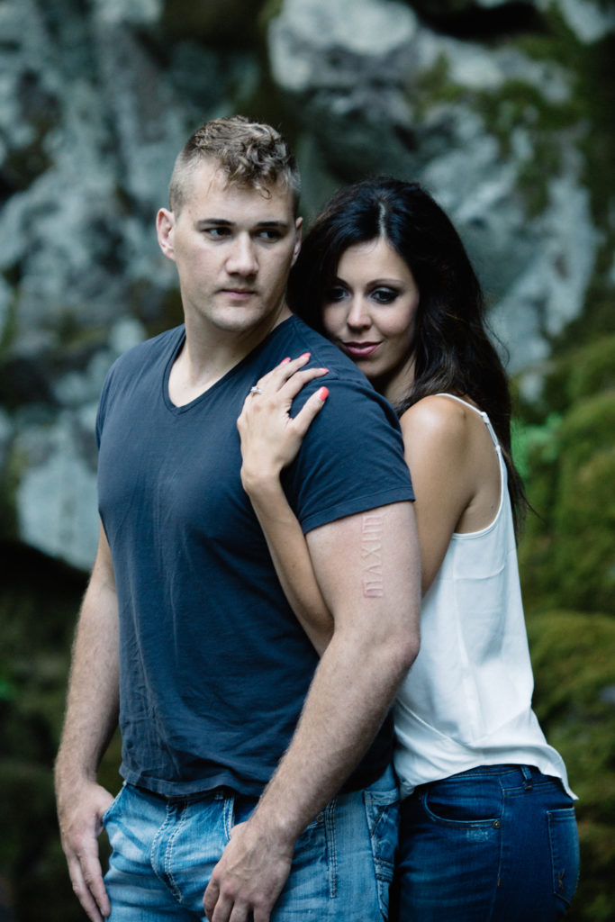 Sweet Creek Falls Engagement Session