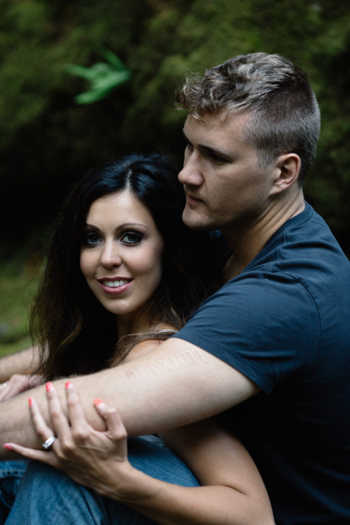 Sweet Creek Falls Engagement Session