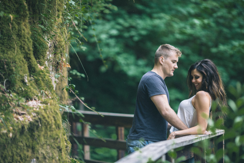 Sweet Creek Falls Engagement Session